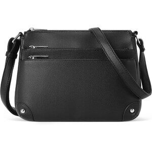 Crossbody Bags for Women, Medium Size Shoulder Handbags W/Multi Zipper Pocket